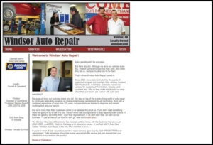 Windsor Auto Repair old website