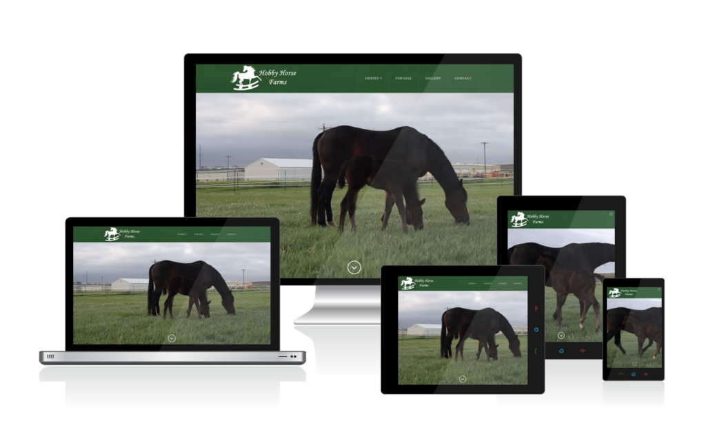 Hobby Horse Farms WordPress website is responsive across devices