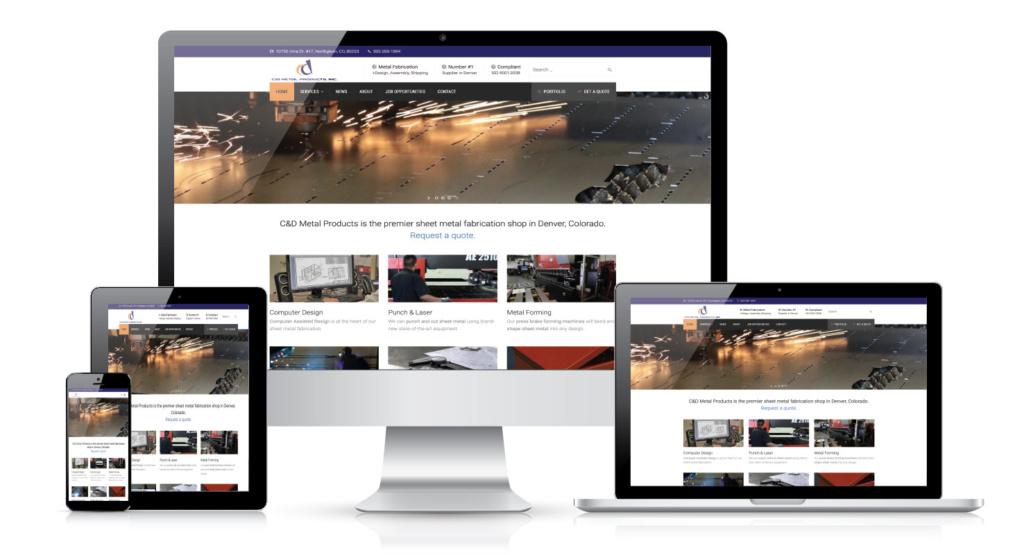 C&D Metal Products website by Colorado Web Design